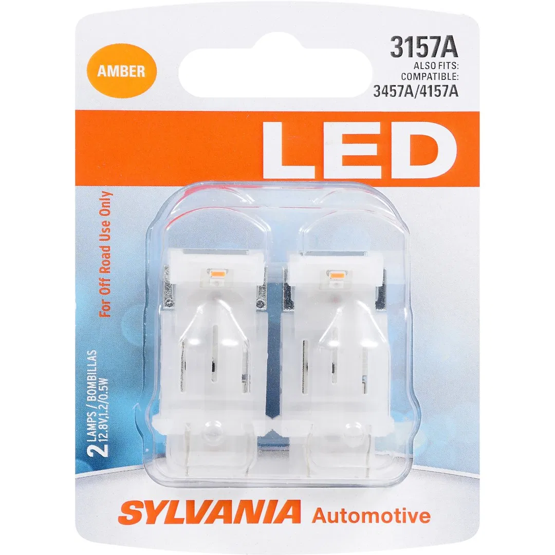 3157ASL.BP2 – SYLVANIA Brake Light Bulb - LED, 3157 LED Amber Set Of 2